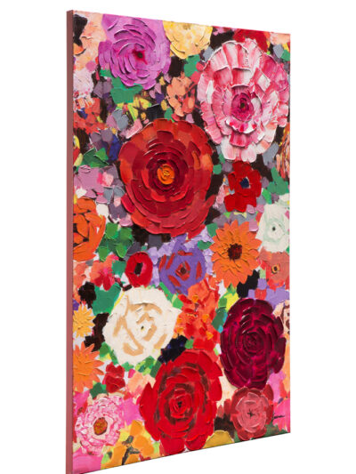 Maal "Red Flowers" 90x140cm - Image 6