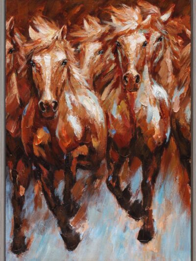Maal "Horses" 70x100cm - Image 4