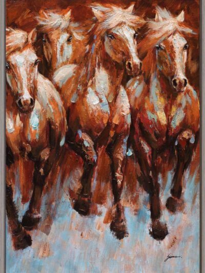 Maal "Horses" 70x100cm - Image 6