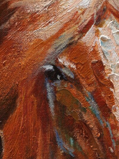 Maal "Horses" 70x100cm - Image 3