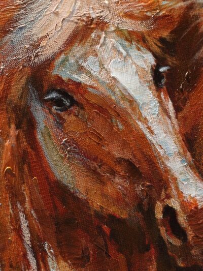 Maal "Horses" 70x100cm - Image 2