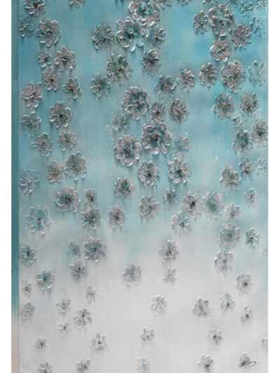 Maal "Blue Flowers" 90x120cm - Image 6