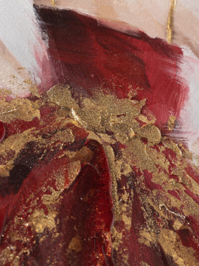 Maal "Lady in red" 60x90cm - Image 3