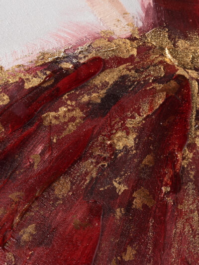 Maal "Lady in red" 60x90cm - Image 2