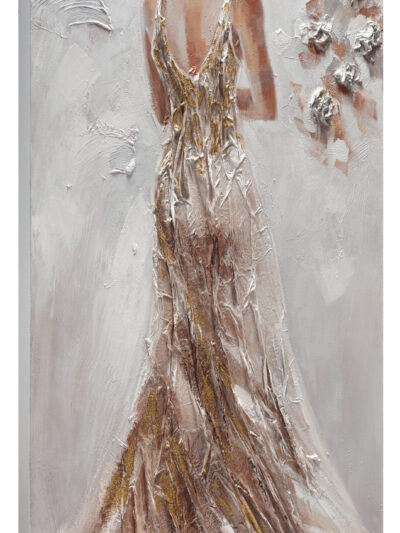 Maal "Lady in gold" 80x160cm - Image 3