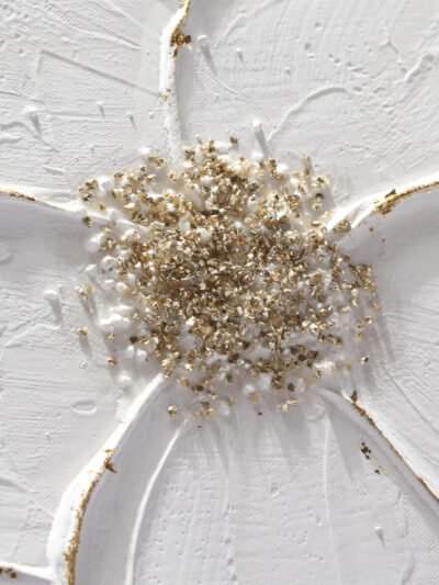 Maal "White flowers" 30x90cm - Image 2