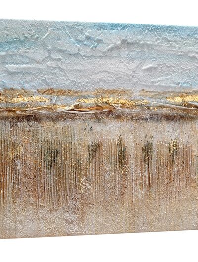 Maal "Blue & Gold" 30x90cm - Image 3