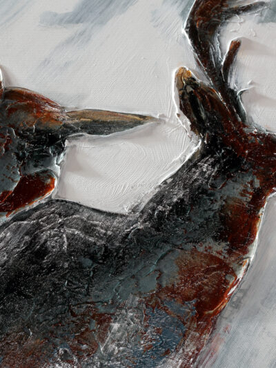 Maal "Deers" 100x100cm - Image 3