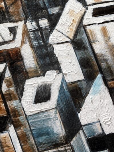 Maal "City" 100x100cm - Image 2