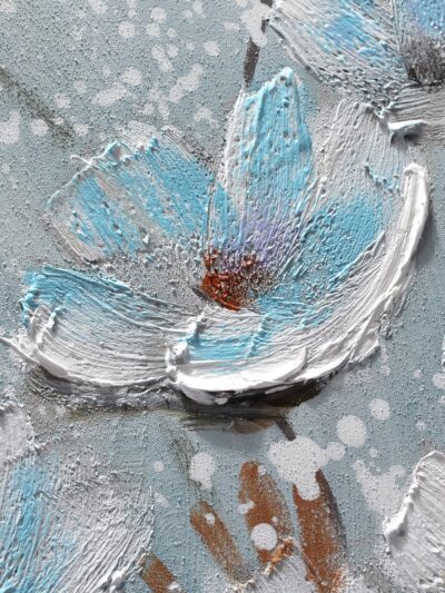 Maal "Flowers" 100x100cm - Image 5