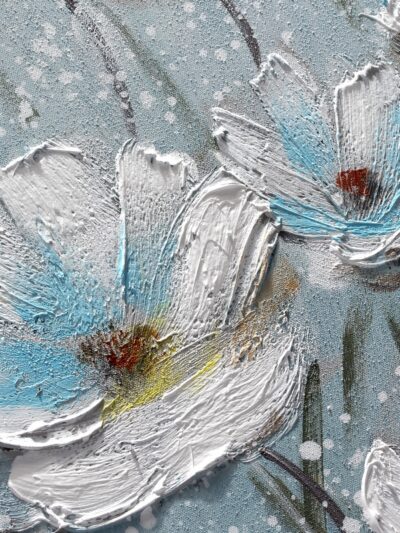 Maal "Flowers" 100x100cm - Image 2