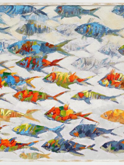 Maal "Fishes" 90x120cm - Image 6
