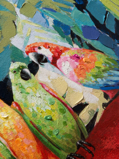 Maal "Elephants" 80x160cm (2tk) - Image 2