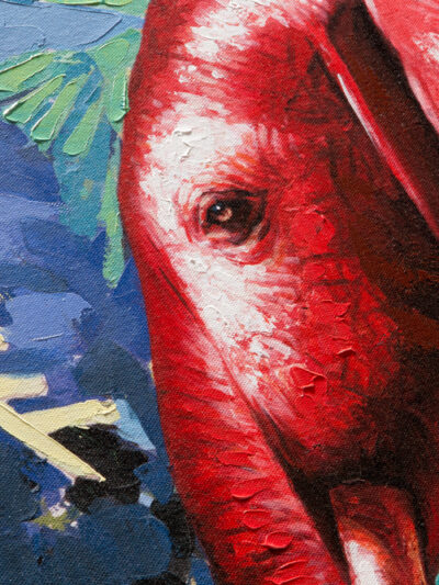 Maal "Elephants" 80x160cm (2tk) - Image 5