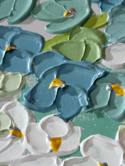 Maal "Flowers" 60x60cm - Image 2