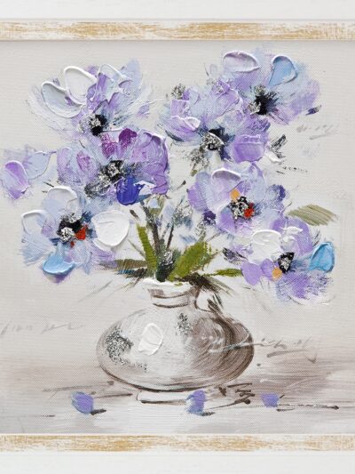 Maal "Purple flowers" 30x30cm - Image 5