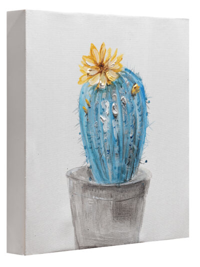Maal "Blue cactus" 30x30cm - Image 3
