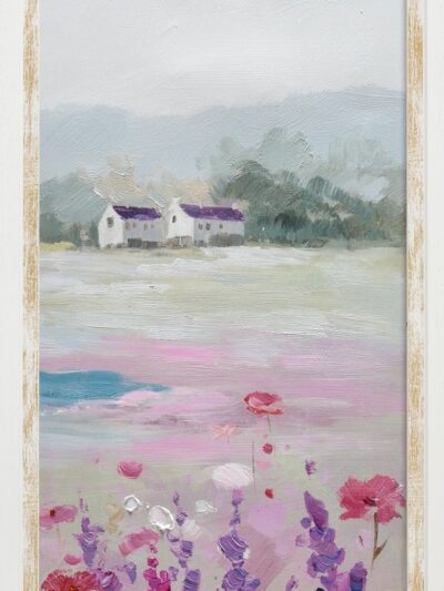 Maal "Purple flower" 30x90cm - Image 6