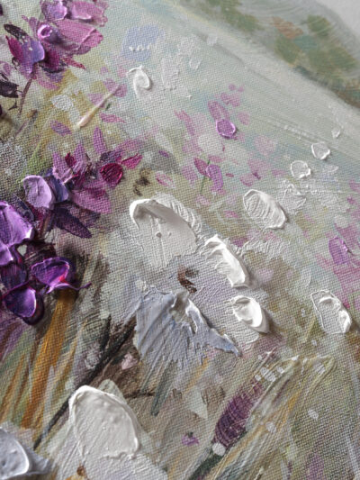 Maal "Flowers" 90x60cm - Image 2