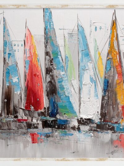 Maal "Sailboats" 60x120cm - Image 6
