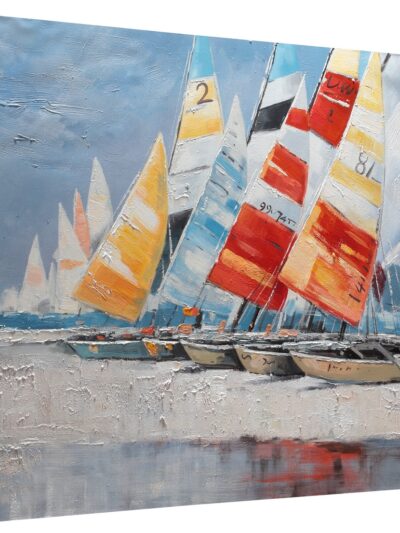 Maal "Sailboats" 90x120cm - Image 5