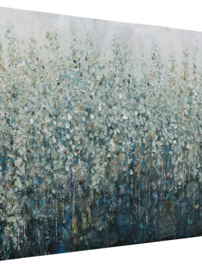 Maal "Blue flowers" 90x120cm - Image 3