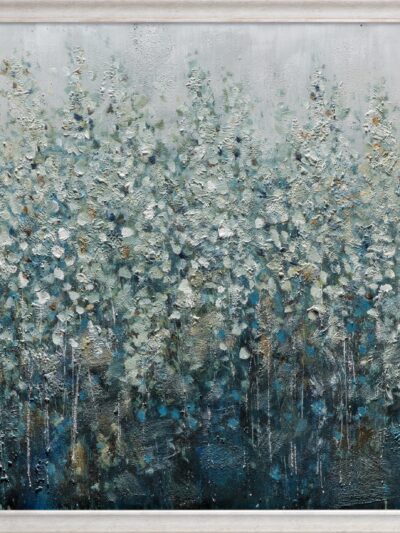 Maal "Blue flowers" 90x120cm - Image 6