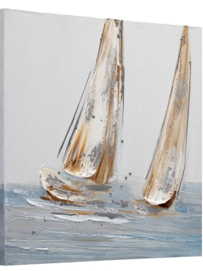 Maal "Sailboats" 60x60cm - Image 3
