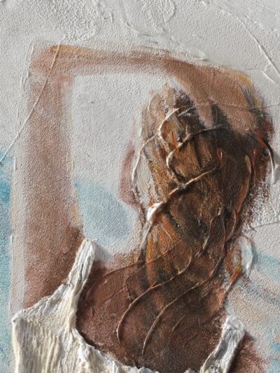 Maal "Lady in white" 60x90cm - Image 5