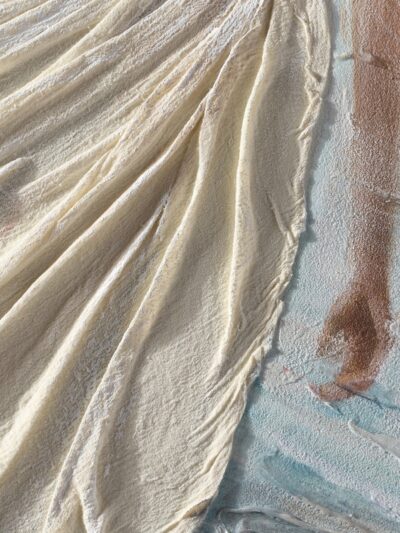 Maal "Lady in white" 60x90cm - Image 2