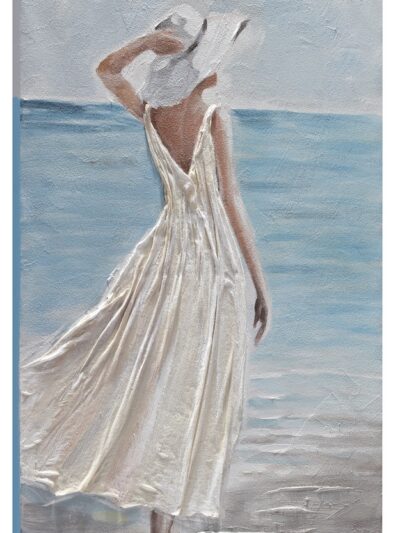 Maal "Lady in white" 60x90cm - Image 3