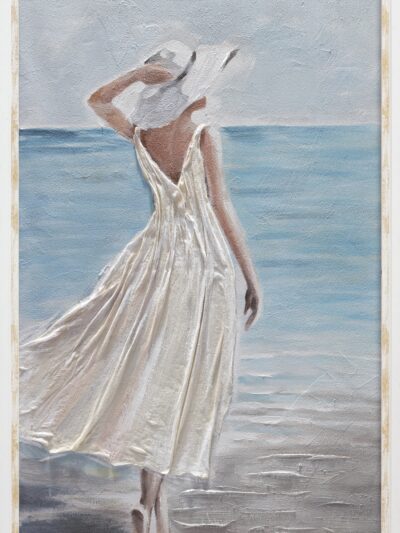 Maal "Lady in white" 60x90cm - Image 6