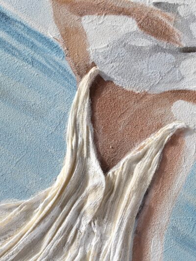 Maal "Lady in white" 60x90cm - Image 5