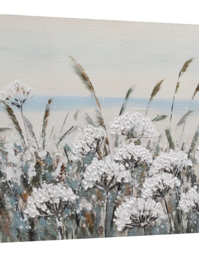 Maal "White flowers" 65x150cm - Image 3