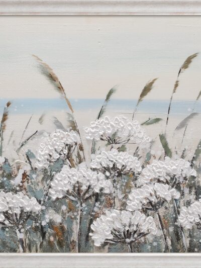 Maal "White flowers" 65x150cm - Image 6