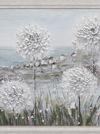 Maal "White flowers" 60x120cm - Image 6