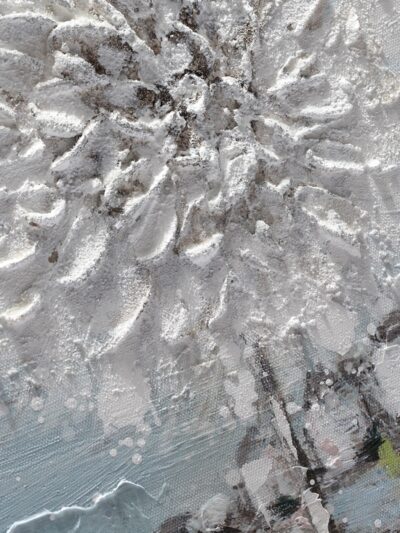 Maal "White flowers" 60x120cm - Image 2