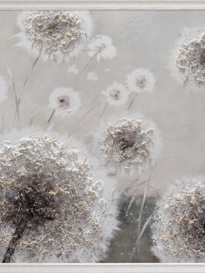 Maal "White flowers" 100x100cm - Image 6