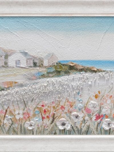 Maal "Whit landscape" 30x90cm - Image 6