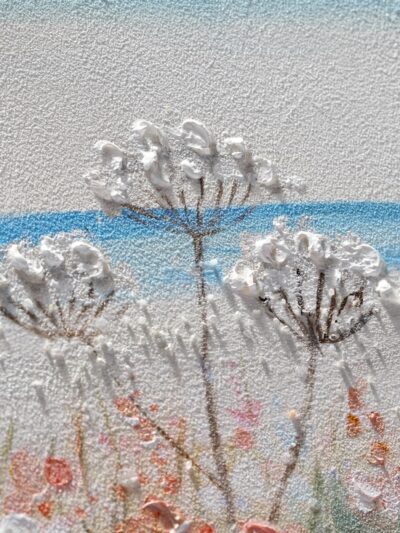 Maal "Whit landscape" 30x90cm - Image 5