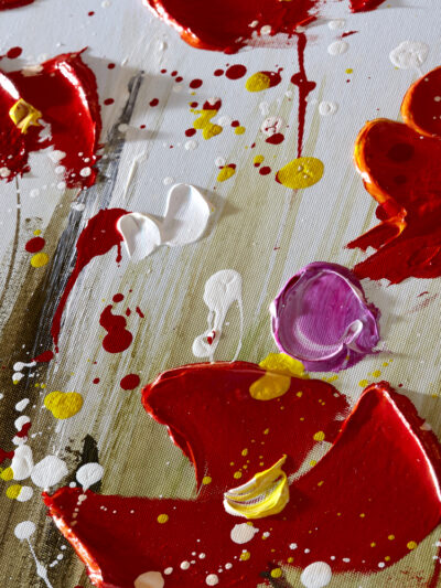 Maal "Flowers" 80x180cm - Image 4