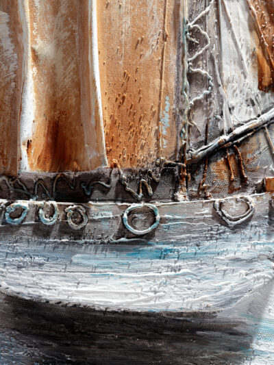 Maal "Sailboat" 30x90cm - Image 3