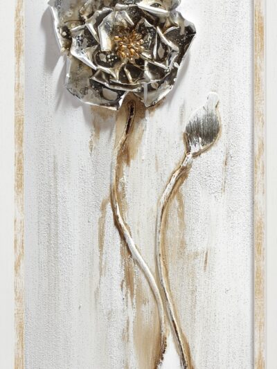 Maal "White flowers" 30x90cm - Image 6