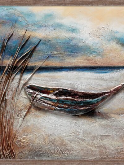 Maal "Boat" 80x80cm - Image 6