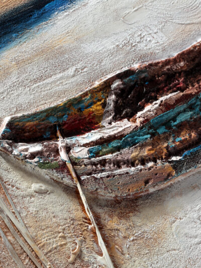 Maal "Boat" 80x80cm - Image 2