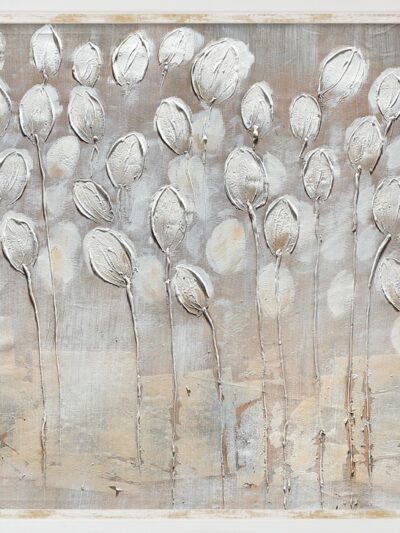 Maal "White flowers" 65x150cm - Image 6