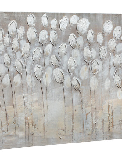 Maal "White flowers" 65x150cm - Image 4