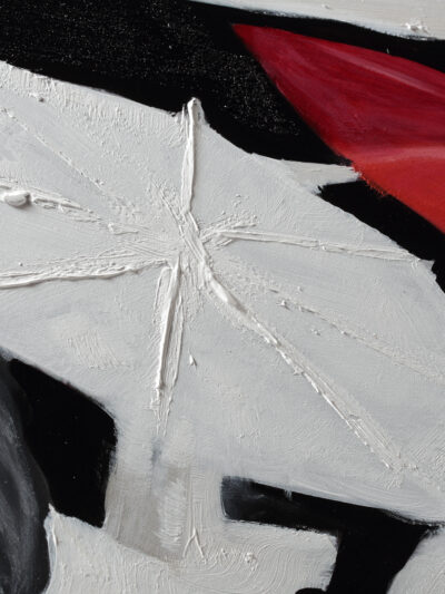 Maal "Red umbrella" 80x180cm - Image 5