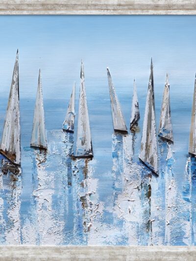 Maal "Sailboats" 65x150cm - Image 6