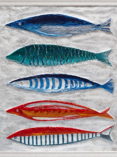 Maal "Fishes" 100x100cm - Image 6